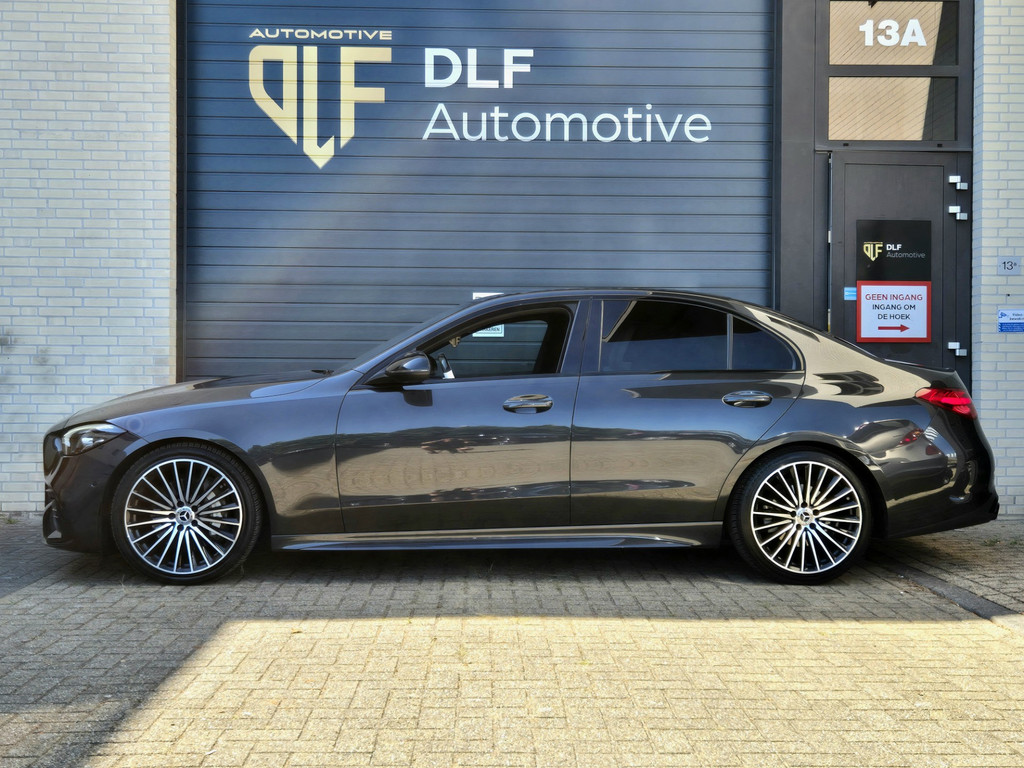 55542328 mercedes benz c klasse 180 amg line | burmester | wit leder | pano – foto 3