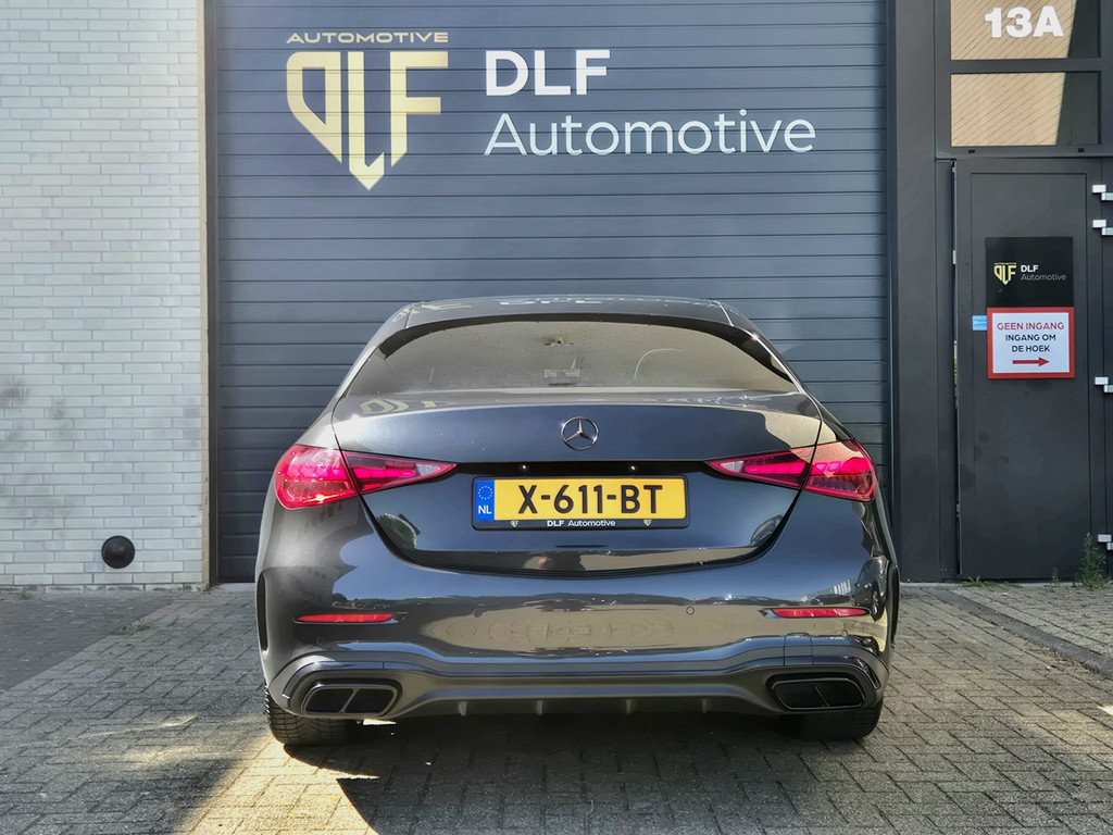 55542328 mercedes benz c klasse 180 amg line | burmester | wit leder | pano – foto 4
