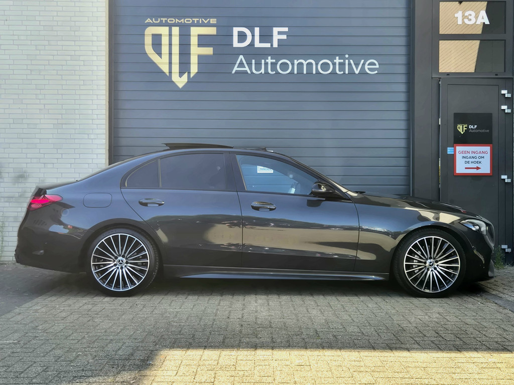 55542328 mercedes benz c klasse 180 amg line | burmester | wit leder | pano – foto 6