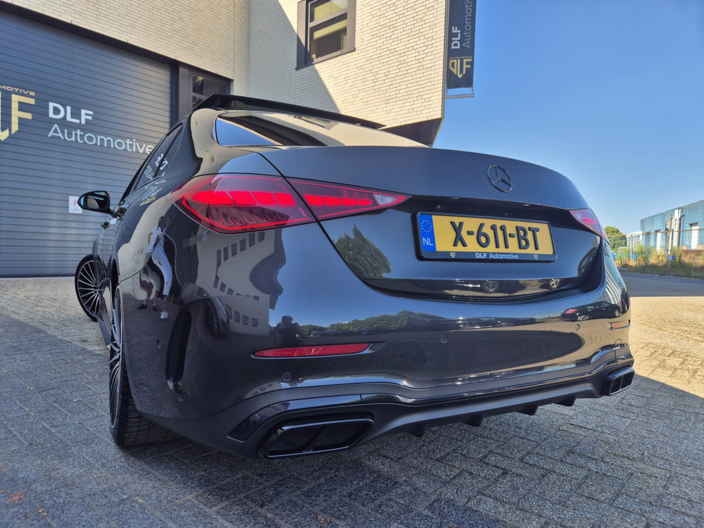 55542328 mercedes benz c klasse 180 amg line | burmester | wit leder | pano – foto 7