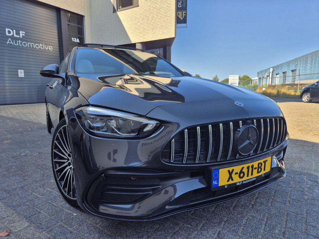 55542328 mercedes benz c klasse 180 amg line | burmester | wit leder | pano – foto 8