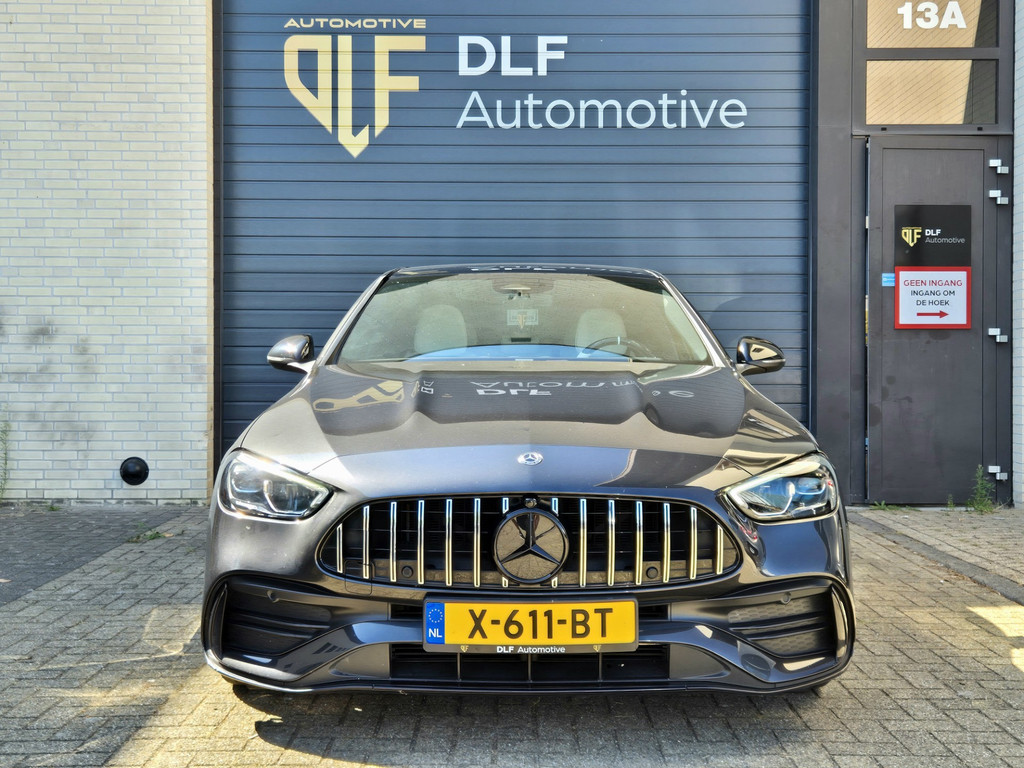 55542328 mercedes benz c klasse 180 amg line | burmester | wit leder | pano – foto 2