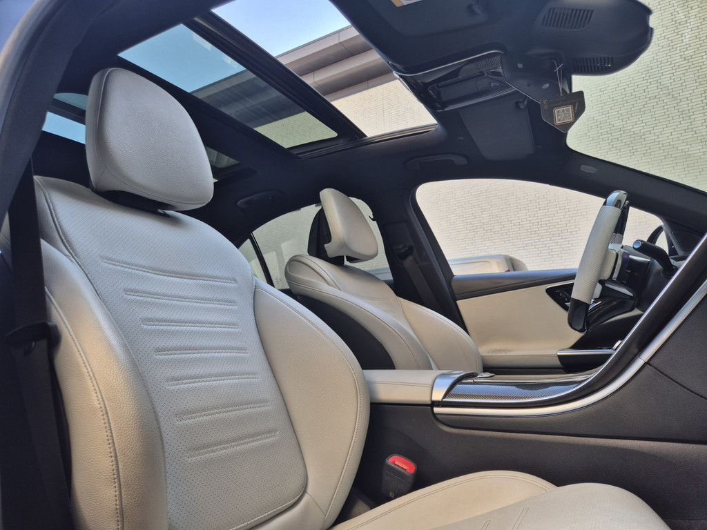 55542328 mercedes benz c klasse 180 amg line | burmester | wit leder | pano – foto 11