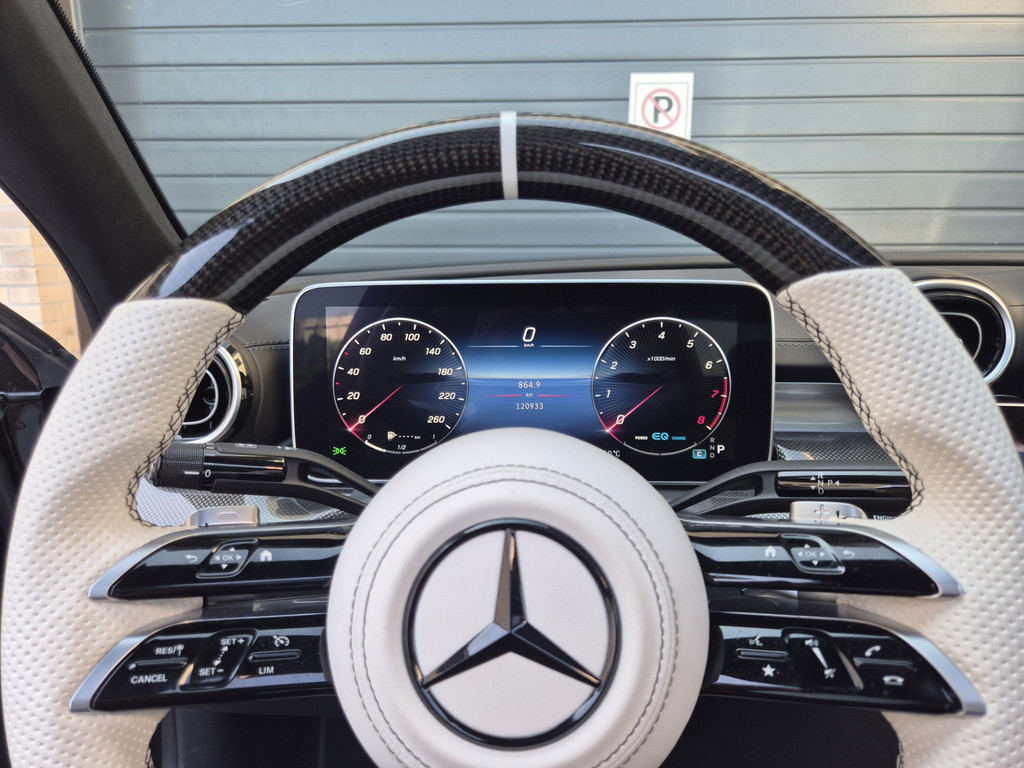 55542328 mercedes benz c klasse 180 amg line | burmester | wit leder | pano – foto 14